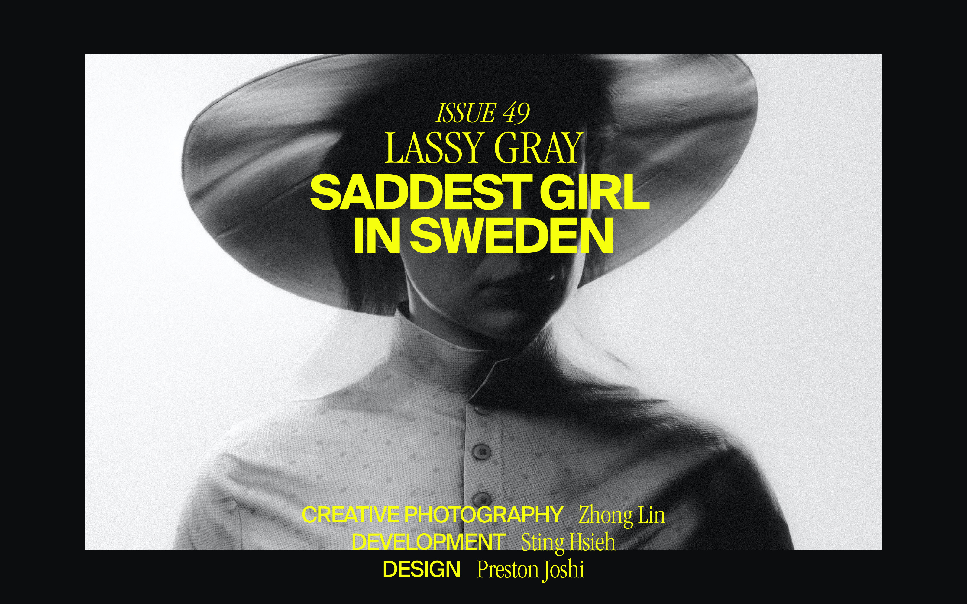 Magazine Hero Section editorial design header layout magazine typography