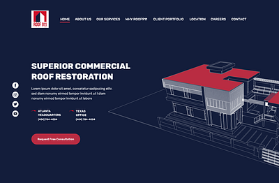 Roof 911 commercial figma redesign roof roofwebsite ui ux website