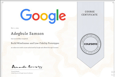 I'm certified by Google in UX design #progressing #uxdesigners coursera google ui uxdesign
