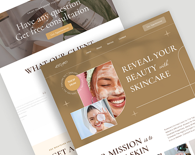 Clinical Beauty landing page app design beauty products clinical beauty designer ecommerce landing page uidesign uiux uxdesign web design website