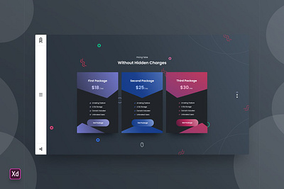Pricing Table Landing Page Template - Adobe XD 3d adobe animation branding graphic design landing landing page logo motion graphics page pricing table template ui xd