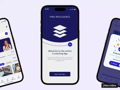 E-Learning Mobile UI Design design ui ui design ui designer