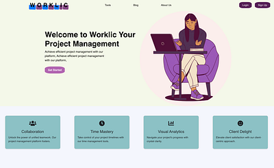 Worklic Management branding logo ui