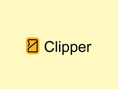 Combination mark for Clipper brand identity branding clipboard clipper combination mark design finances graphic graphic design illustrator lettermark lettermatk logo logo design logo mark minimal modern ui yellow