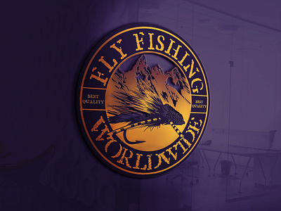 - Fly fishing logo design - graphic design illustrator logo logo design vector design