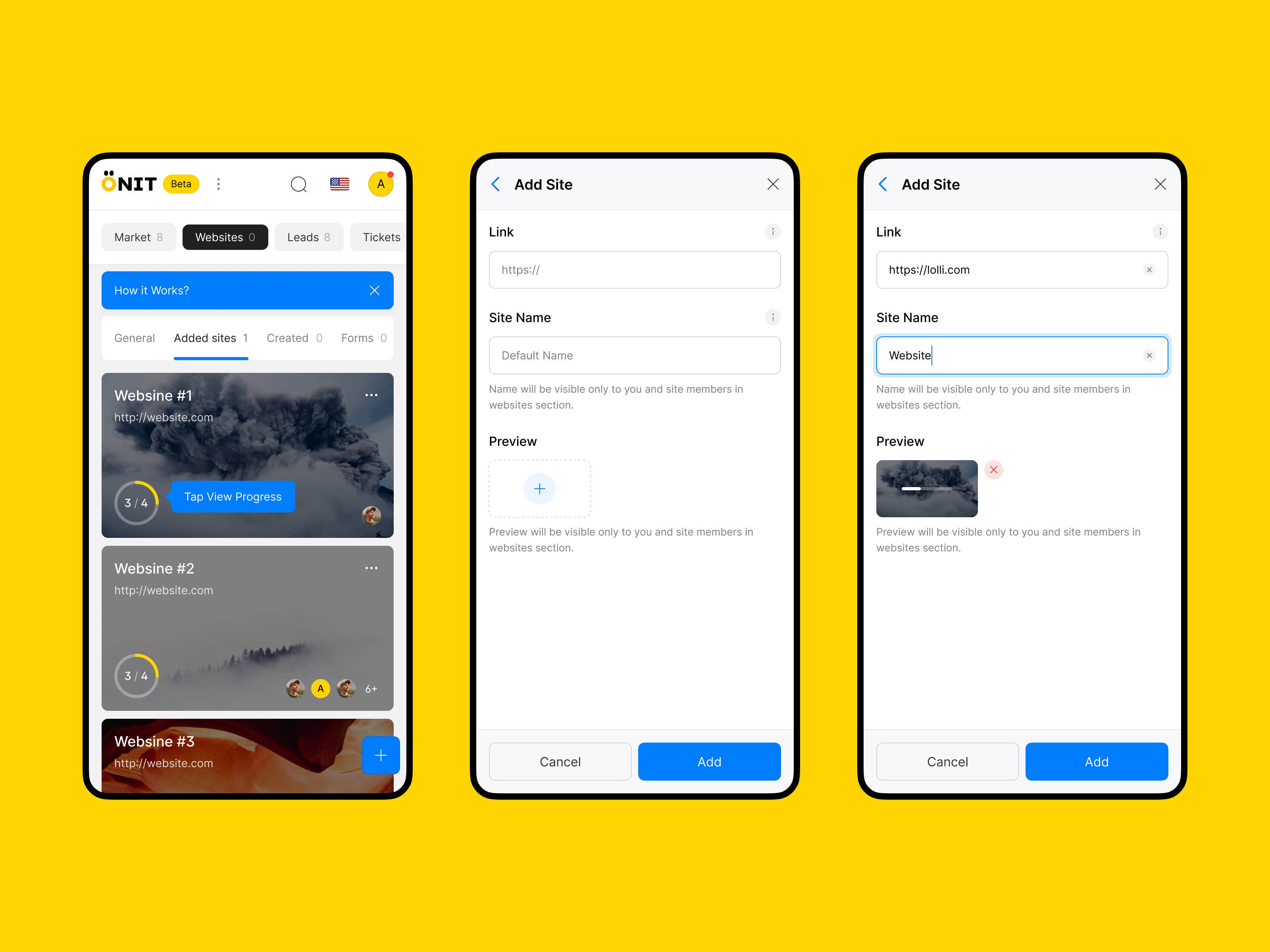 Onit – Mobile UI/UX add branding cards design graphic design mobile ui ux web