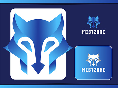 MISTZONE gaming logo abstract logo animal logo app blue logo brand branding game gaming gaming logo graphic design icon logo logo design minimalist logo modern logo play ui wolf wolf icon wolf logo