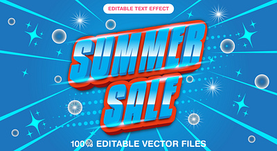 Summer Sale 3d text style effect 3d 3d text effect design discount offer editable text graphic design illustration mega offer mega sale mockup text sale text summer background summer sale summer text vector vector editable text vector text vector text mockup