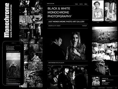 Monochorme - Photographer ART Gallery 11ty art art work black white design eleventy gallery image monochrome open source code photo photographer source code static site generator web web design webdesign website website concept website design