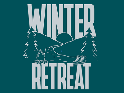 Winter Retreat Promo church church marketing design promotion retreat vector winter