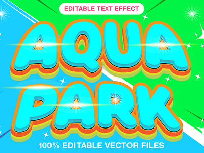 Aqua Park 3d text style effect 3d 3d text 3d text effect aqua aqua park editable text aqua park text attractive background awesome park design graphic design illustration mockup text national park vector vector text vector text mockup