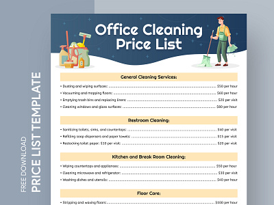 Office Cleaning Price List Free Google Docs Template business charges docs free google docs templates free template free template google docs google google docs list office office clean office cleaning office price list price price list price list office cleaning pricelist rate tariff template