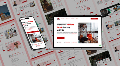 Remote Worker Indonesia - Digital Course Landing Page app digital course landing page ui ui design uiux design ux ux design web design