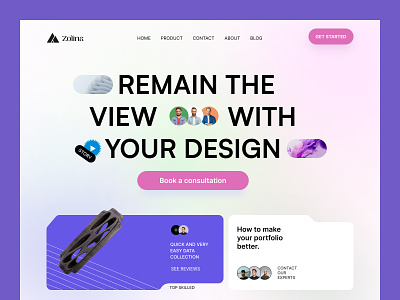 Zolina - website design interface product service startup ui ui ux ux web website