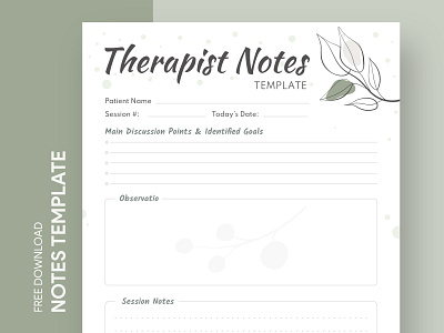 Therapist Notes Free Google Docs Template design doc docs doctor free google docs templates free template free template google docs google google docs health healthcare healthcare notes healthnotes note notepaper notes notes therapy template therapy therapy notes