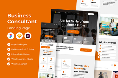 Innovate - Business Consultan Landing Page professional