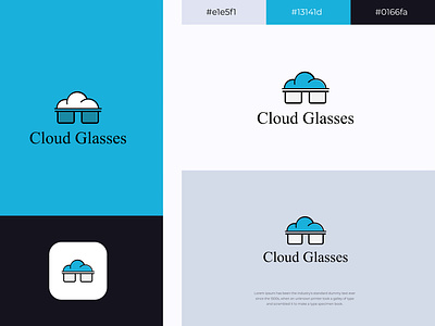 Cloud glasses logo design. apps logo cloud cloudy cold cold water design glasses graphic design ice illustration logo logo design rain snow ui