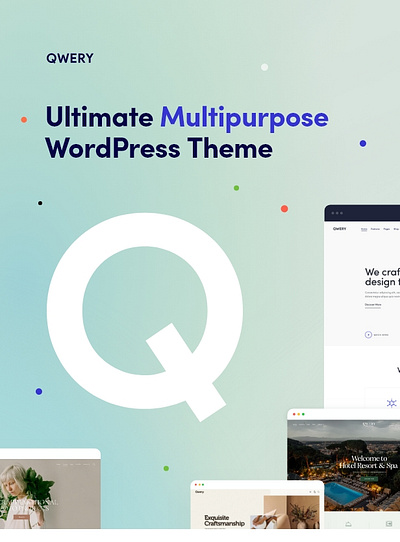 Qwery - Multi-Purpose Business WordPress & WooCommerce Theme + C website template
