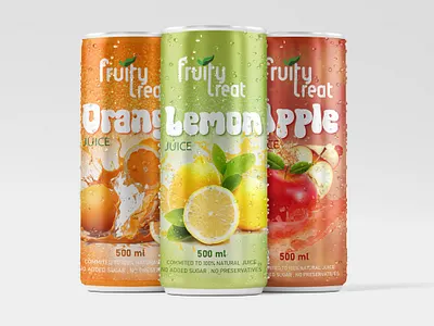 Packaging / Label design for Fruity Treat adobe illustrator advertising branding graphic design logo packaging design