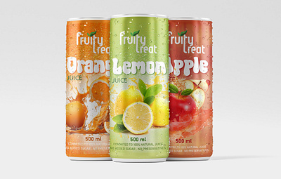 Packaging / Label design for Fruity Treat adobe illustrator advertising branding graphic design logo packaging design