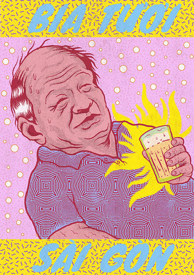 Fresh Beer Saigon! illustration