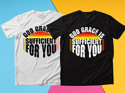TYPOGRAPHY T-SHIRT DESIGN branding design font god grace graphic design greatful illustration motivational product quotes t shirt tees text typography vector