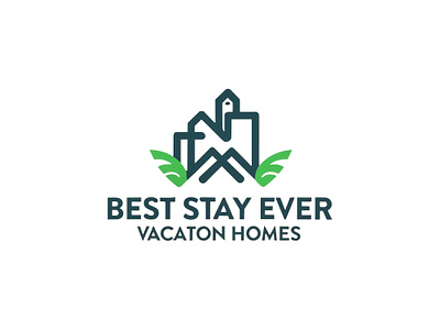Best Stay Ever creative design graphic design house illustration logo minimal relax rooms simple stay vacation weekend