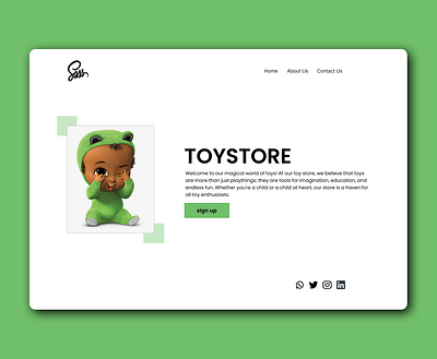 Toystore homepage