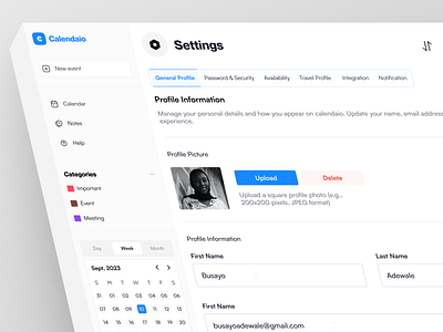 Settings Page app branding design graphic design illustration logo typography ui ux vector