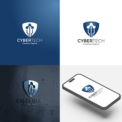 CYBER TECH LOGO art branding business logo creative logo design graphic design illustration logo logo design logo designer logo maker minimal logo tech logo technology logo ui