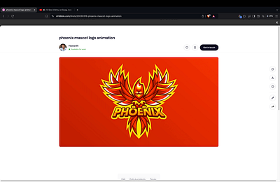 phoenix mascot logo animation animation motion graphics