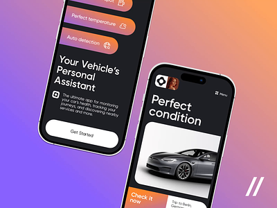 Car Monitoring Mobile iOS App android animation app design automotive car car monitoring dashboard design interface ios mobile mobile ui motion design motion graphics purrweb ui ux