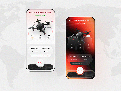 Drone track apps 2023 3d android camera dashboard design designer drone fly illustration interface ios minimalist mobile rc remote smooth trend ui ux