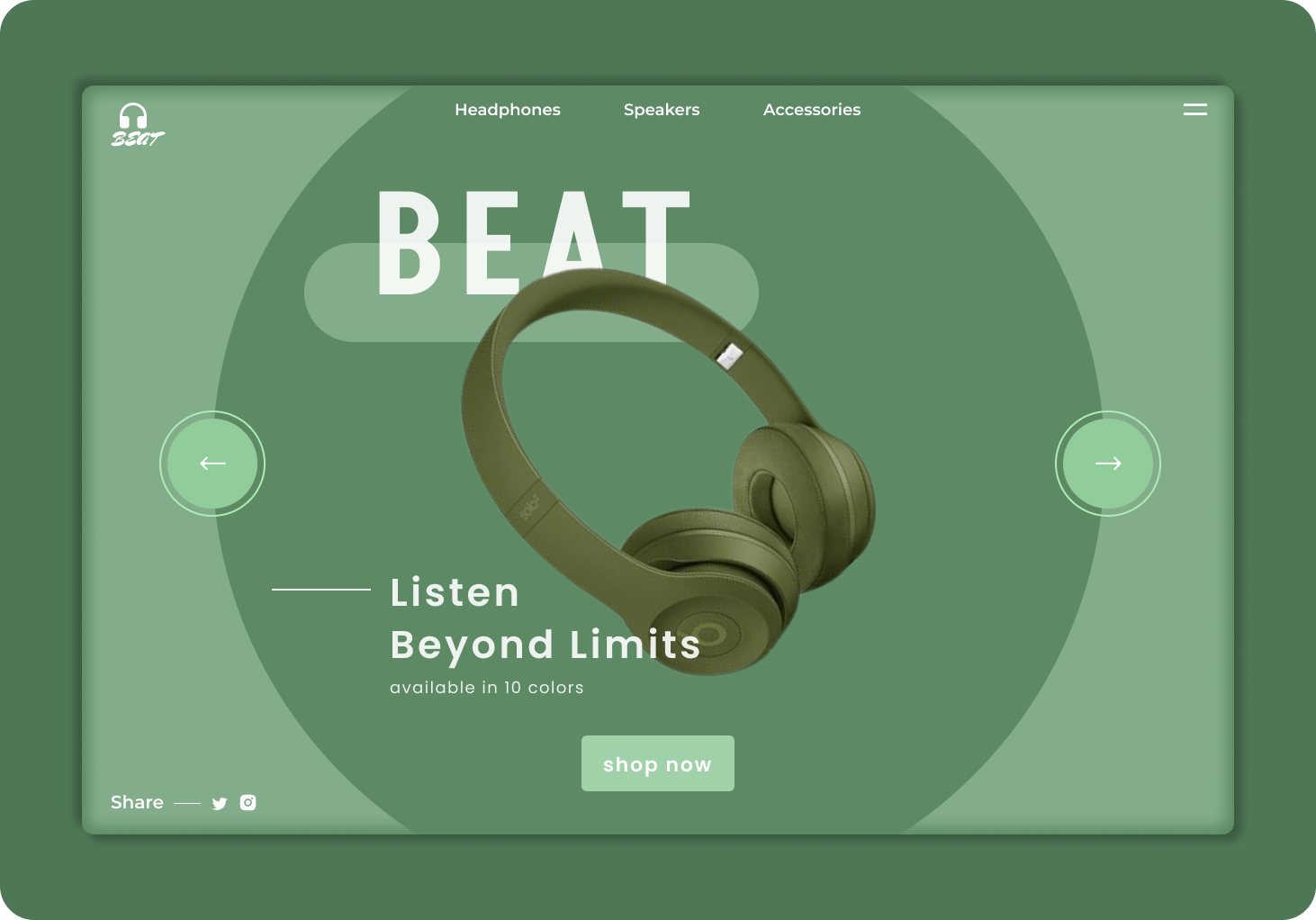 Headphone - Landing Page by Design Vista on Dribbble