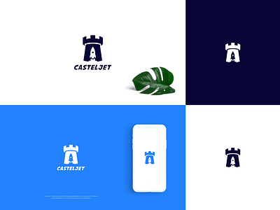 Casteljet logo design, combination, rocket, castel logo brand identy branding business castel clan combination company design fast graphic design illustration logo logo design minimalist modern rocket tech vector