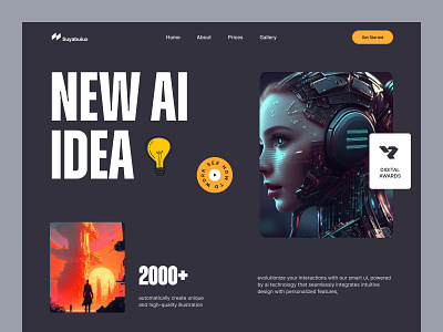 AI TOOLS WEB HERO SECTION accountant ai tool artificial intelegent colorful design hero homepage landing page marketing playful saas startup statistic tool ui ux web web design website