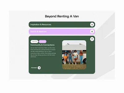 Beyond Renting A Van - Landing Page branding design graphic design illustration landing page renting a van storytelling ui ux van vanlife