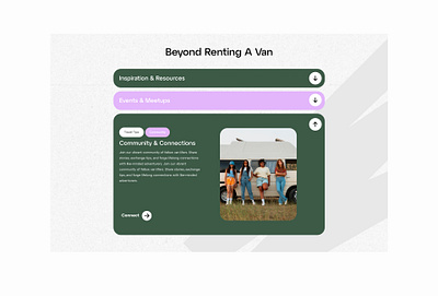 Beyond Renting A Van - Landing Page branding design graphic design illustration landing page renting a van storytelling ui ux van vanlife