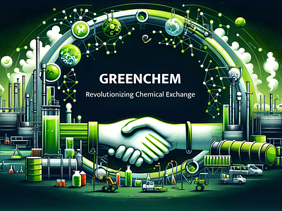 GreenChem - Chemical Waste Exchange ai branding case study chemical creative dall e 3 design figma footer graphic design green header hero banner logo portfolio testimonials typography ui ux vector