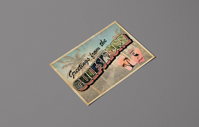 A Floridan themed postcard graphic design