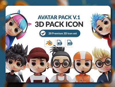 AVATAR PROFESSION 3D PACK 3d design ui uiux web