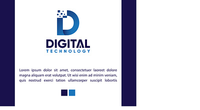 Concept : - (Letter-D) Digital Logo Design (Unused / Available ) brand design branding digital logo graphic design letter logo logo logo design