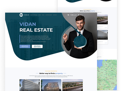 Real Estate Website UI Design