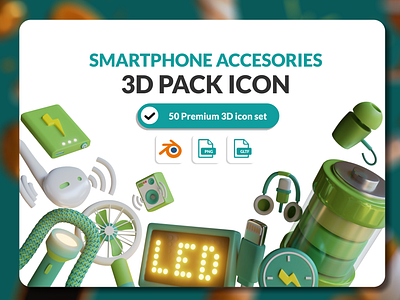 Accesories 3D pack icon 3d design icon pack illustration ui uiux web