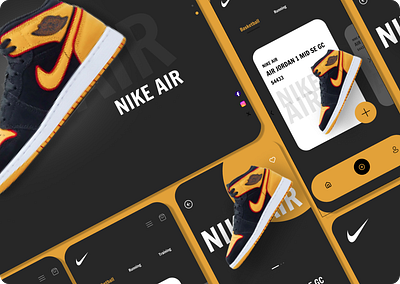 Nike - Product Advertising 3d animation branding graphic design logo motion graphics ui