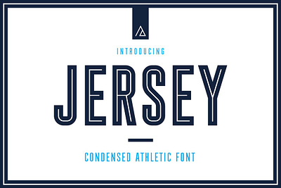 Jersey Condensed Athletic Font Free Download athletic font college font display font football font industrial font soccer font