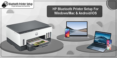 HP Bluetooth Printer Setup for Windows/Mac and Android/iOS hp bluetooth printer setup