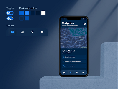 DriverHelper - Dark Mode app appdesign ui ux