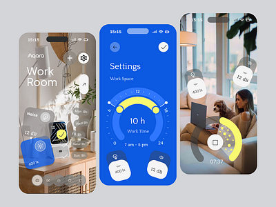 Aqara mobile app - SaaS for the smart home app appdesign appdesigner design designconcept icon interface mobiledesign userexperience ux vector