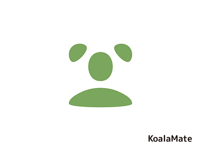 Koala + Person | For Sale adorable branding concept connection friendly iconic logo design nature playful